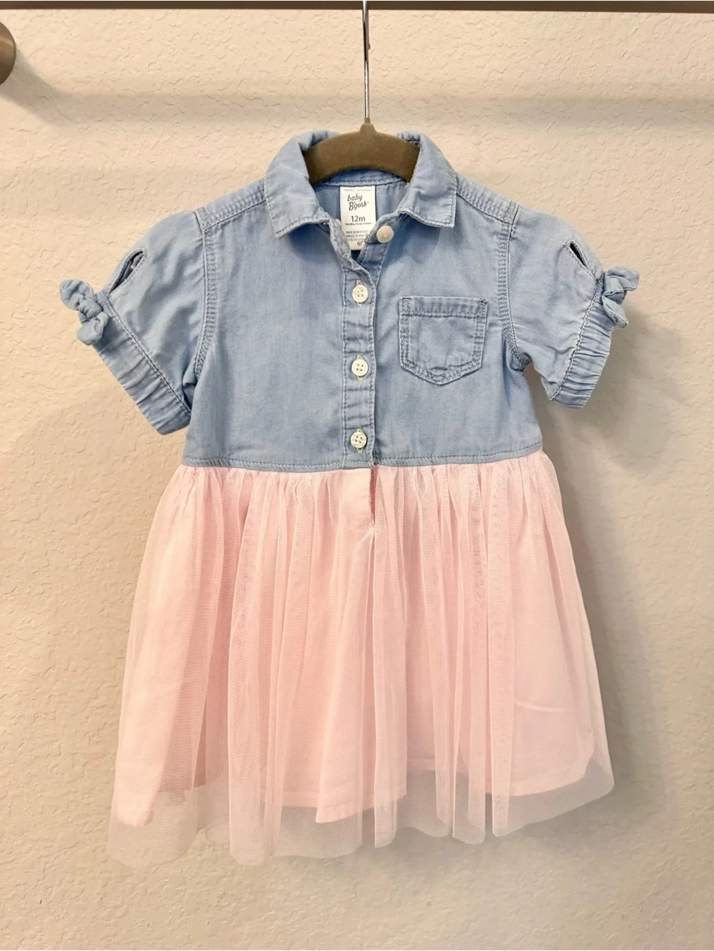 Baby Girl Tulle Short-Sleeve Dress